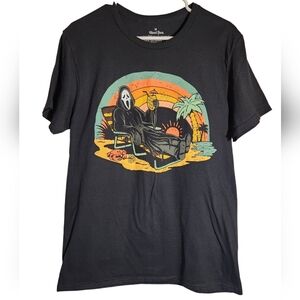 NWOT Ghost Face Black T-Shirt Halloween Horror Mens Size M